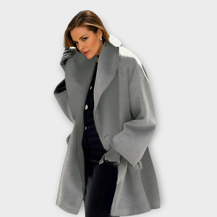 Cleo | Windproof Wool Coat – Elegant Stylish Design for Women