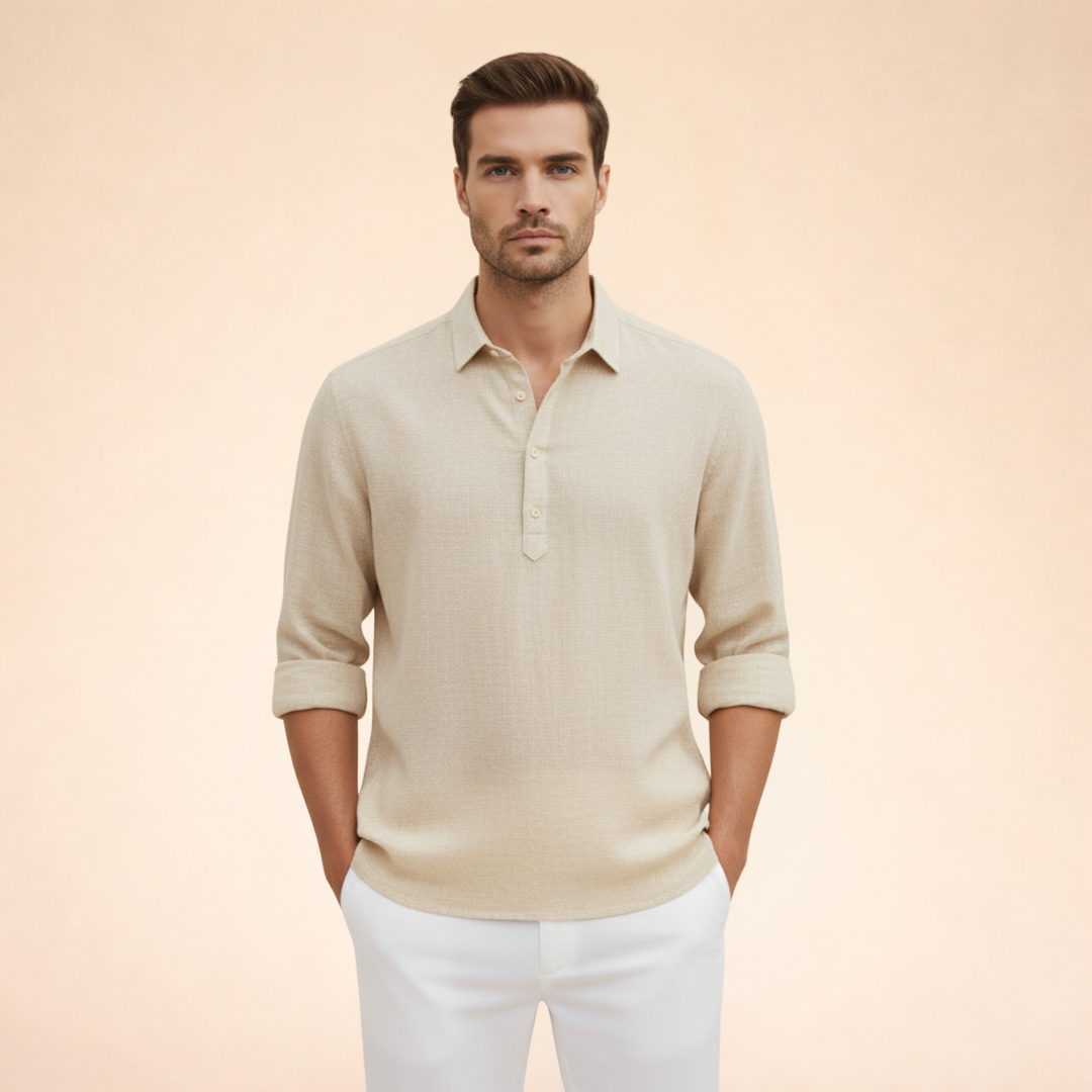 Luca | Linen Summer Polo