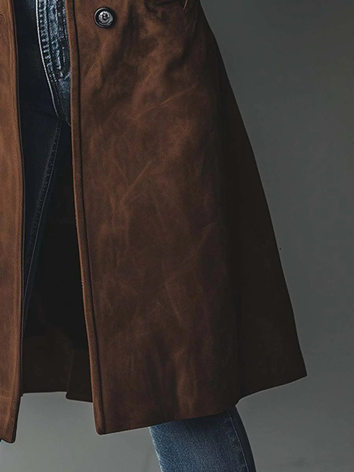 Odette | Trench lungo doppiopetto elegante da donna