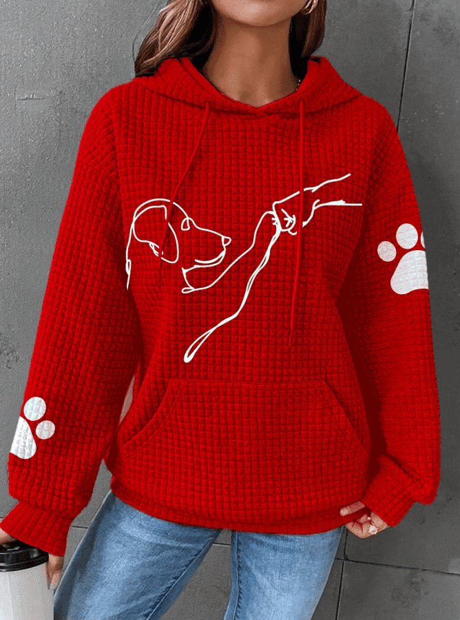Nathalia | Hoodie with Dog Print – Cozy Style for Women