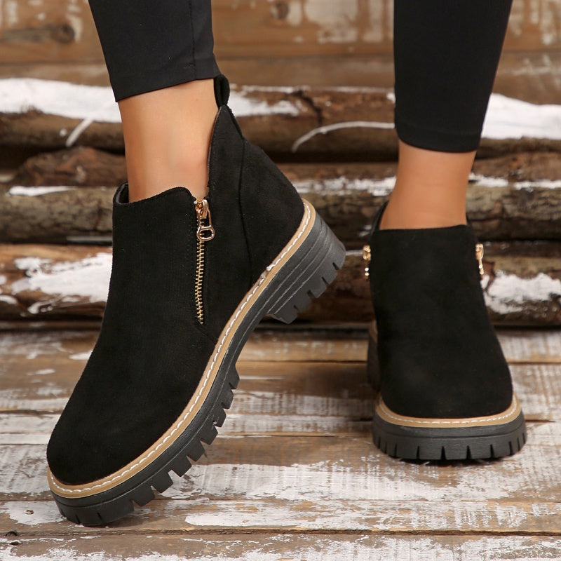 Lerelle | Schicke Wildleder-Plateau-Stiefeletten für Damen