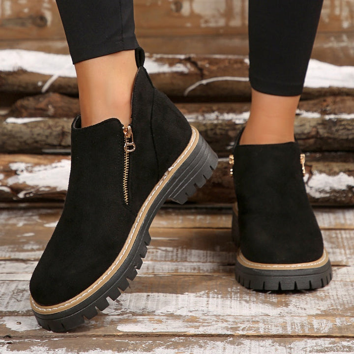 Lerelle | Schicke Wildleder-Plateau-Stiefeletten für Damen
