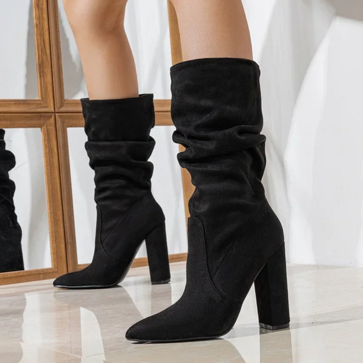 Herbst | Lässige Stiefel bis zur Mitte der Wade