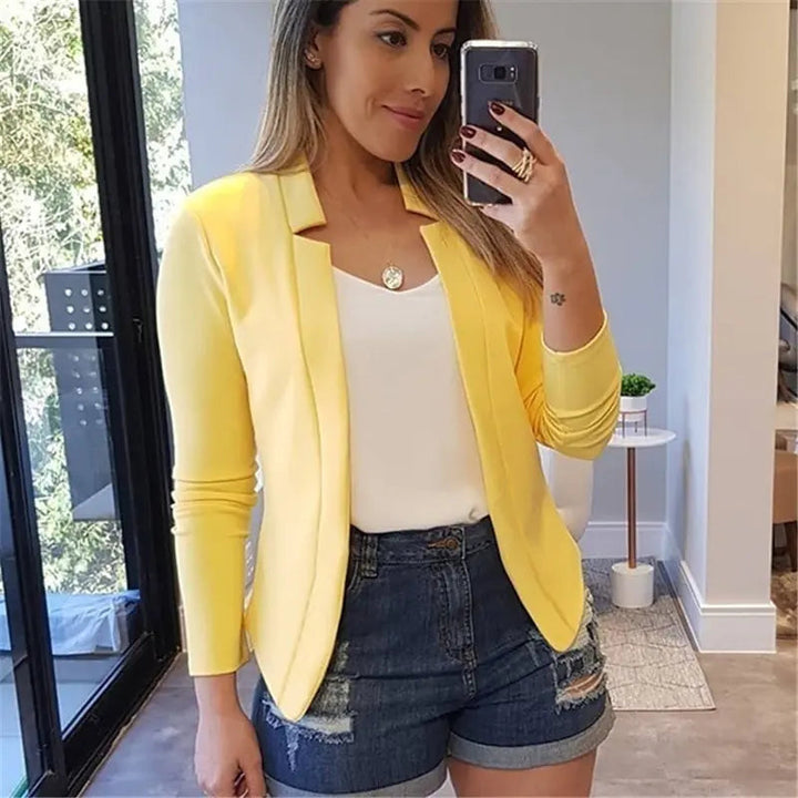 Seraphina | Blazer elegante drappeggiato aperto sul davanti