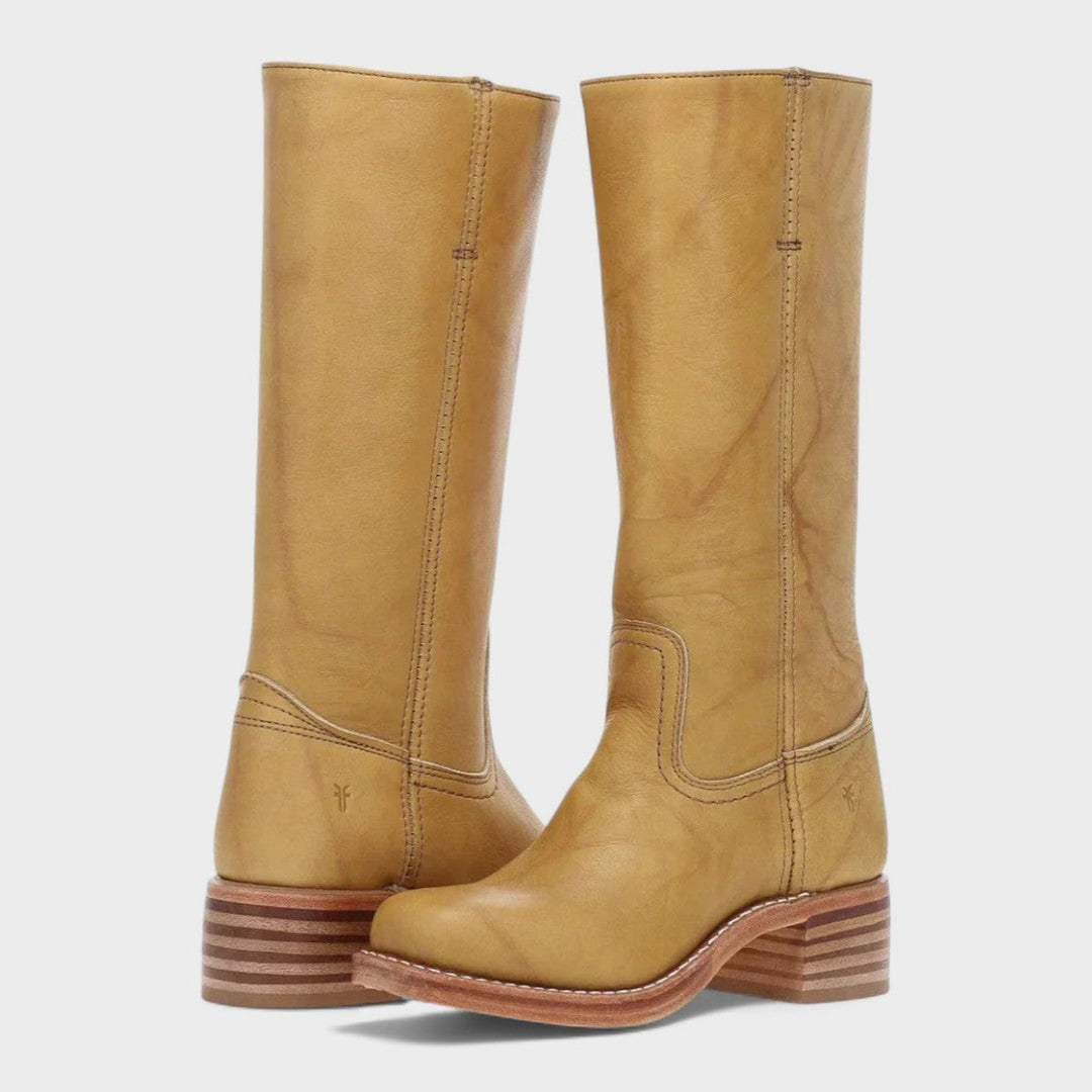 Arista | Western-Lederstiefel für Damen mit knöchelhohem Schaft und Blockabsatz