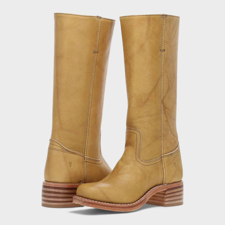 Arista | Western-Lederstiefel für Damen mit knöchelhohem Schaft und Blockabsatz