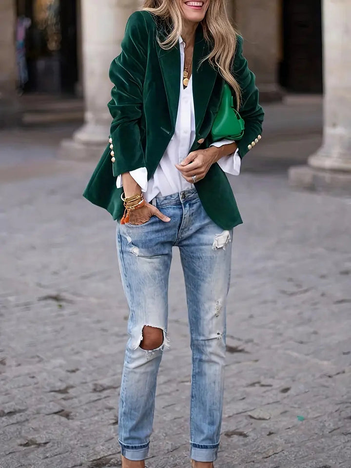 Aurora | Blazer lussuoso da donna in velluto intramontabile
