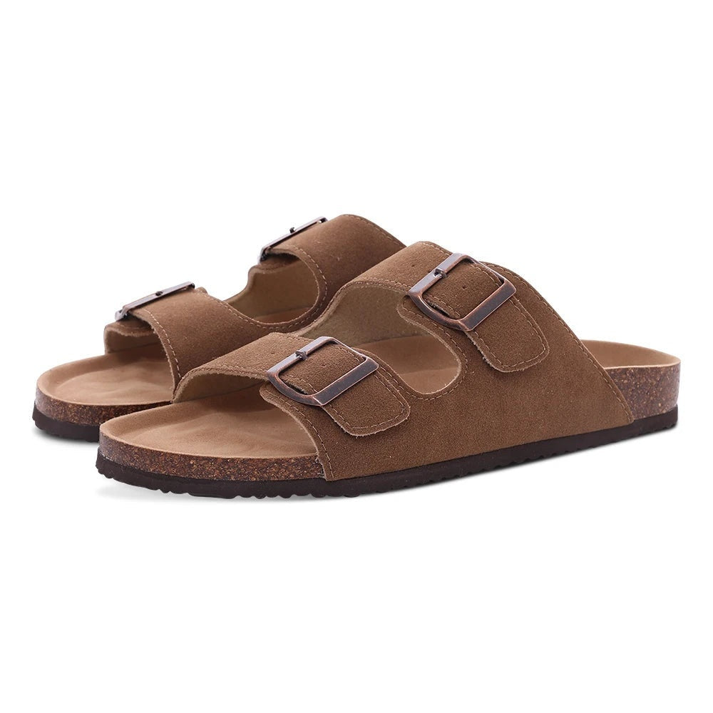 Selvara | Mules in camoscio con fibbia