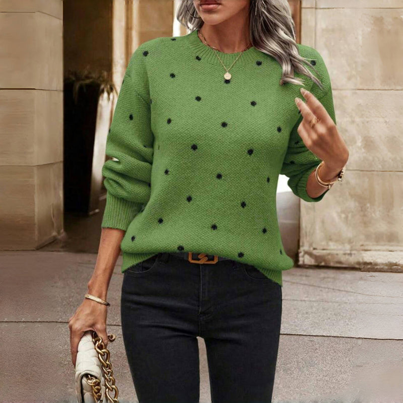 Aurelia | Dotted Knit Relaxed-Fit Sweater