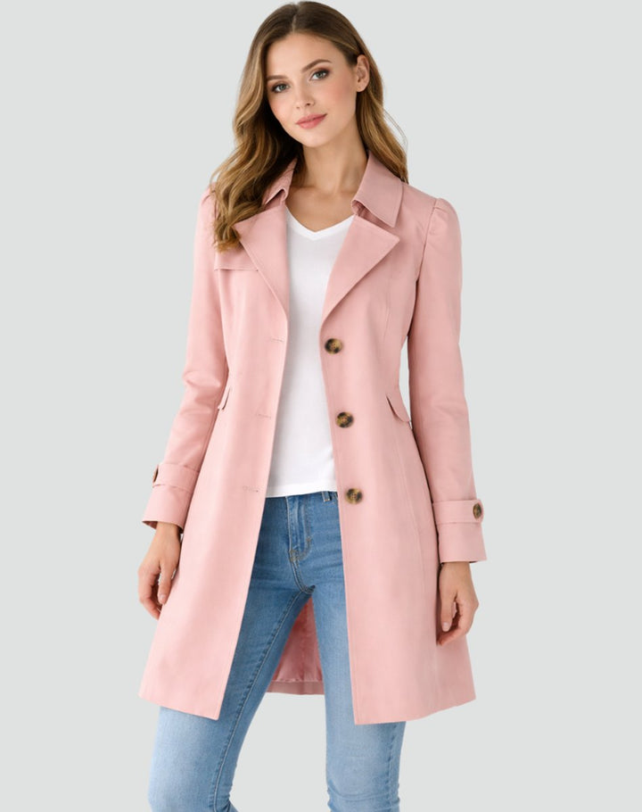 Clara | Trench sartoriale classico di media lunghezza da donna