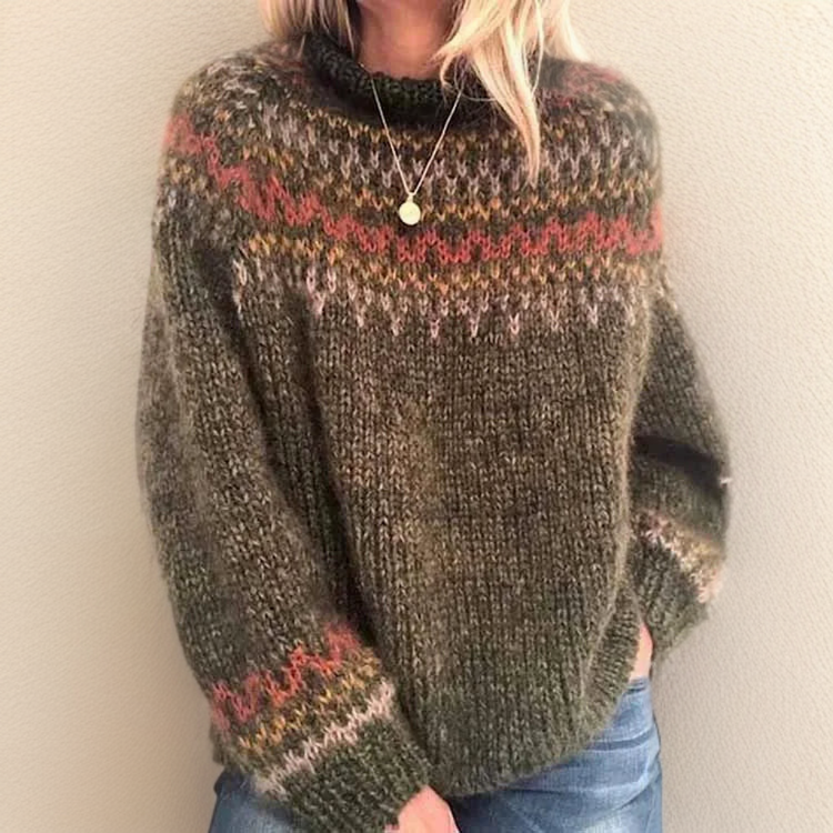 Pedrini | Retro Turtleneck Sweater – Nostalgic Style for Women