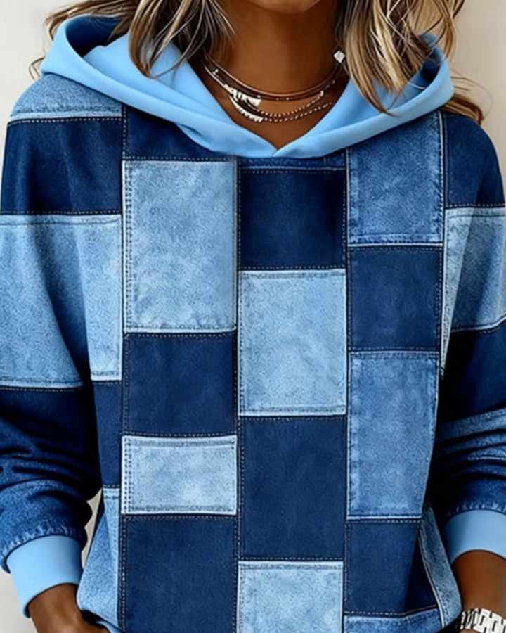 Harmon | Hoodie – Stylish Checkered Design for Women