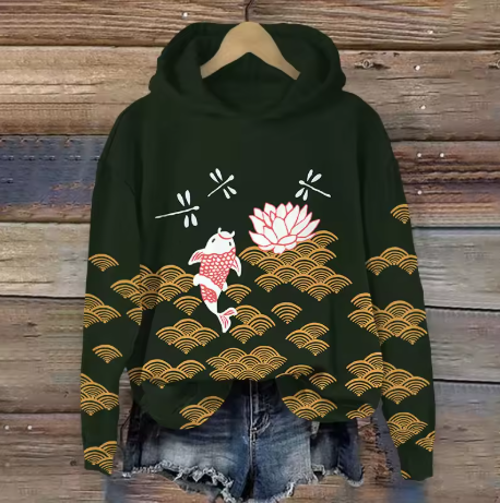 Mabel | Graphic Hoodie with Relaxed Fit for Women