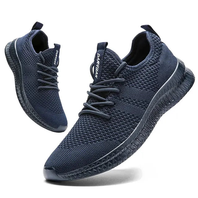 Revelin | Men's Elegant Ergonomic Black Orthopedic Sneakers