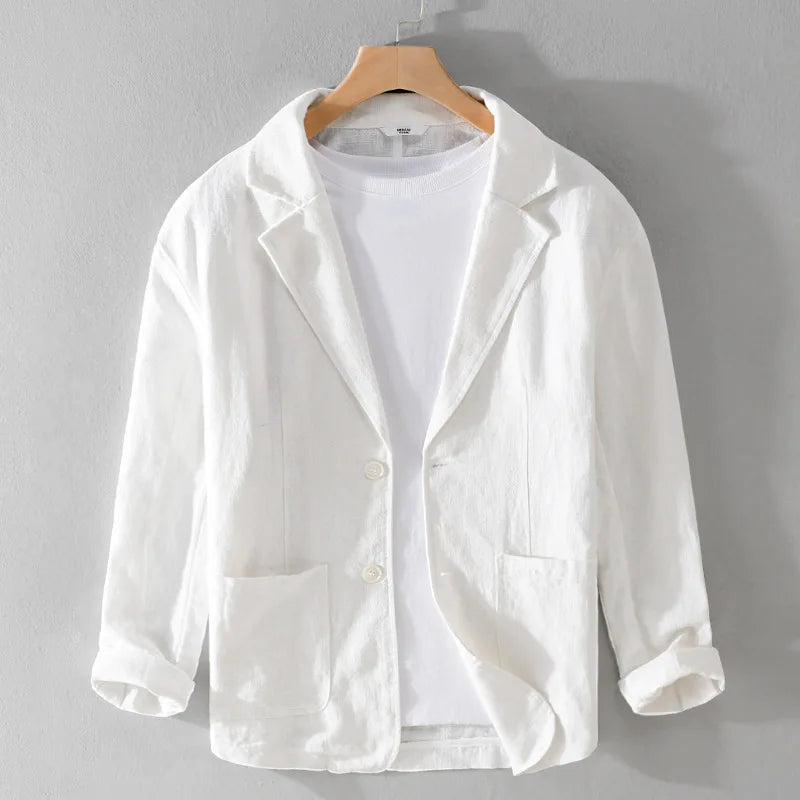 Terran | Lässiger Blazer mit entspannter Passform in Erdtönen für Herren
