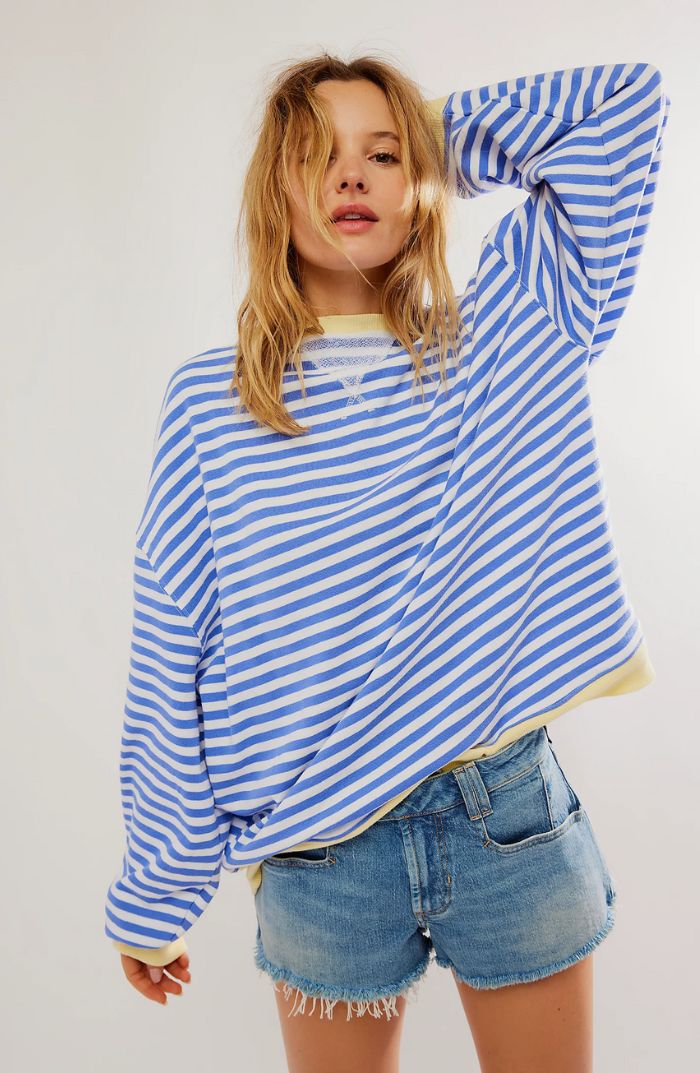 Amelia | Striped Oversized Sweater – Cozy Style for Women