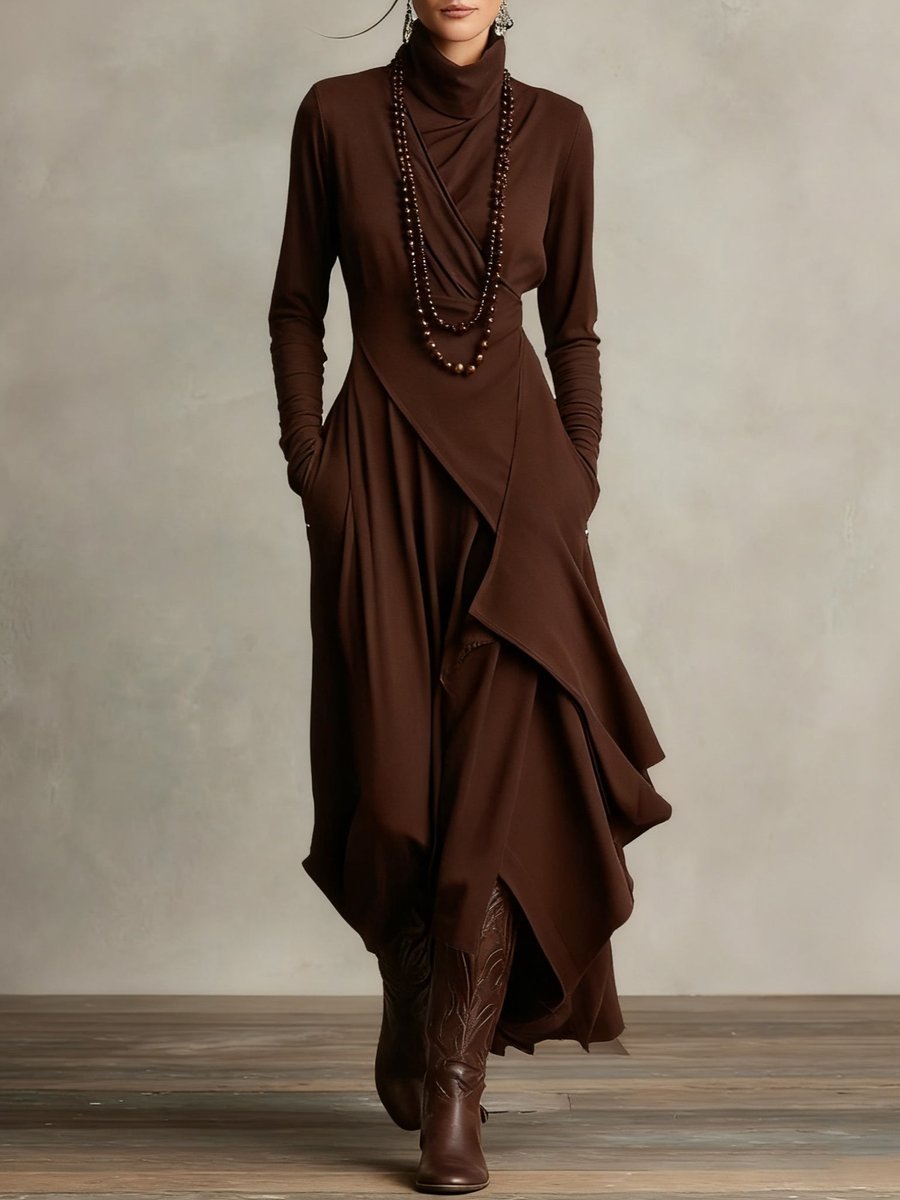 Luisa | Maxi Dress – Elegant Asymmetrical Style for Women