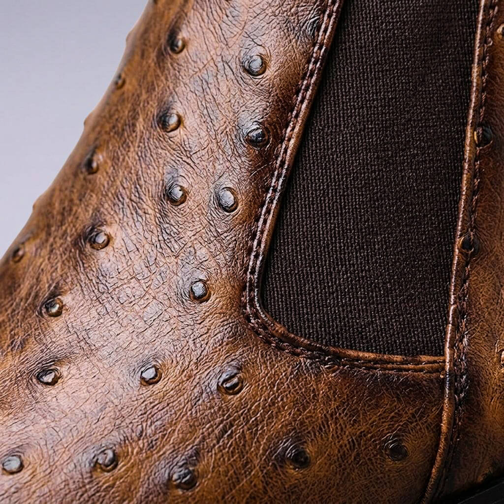 Sterling | Vintage-Stiefel aus Straußenleder