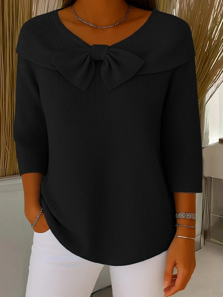 Claire | Bow Detail Knit Sweater
