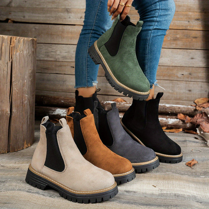 Aurelia | Stylische Chelsea-Stiefeletten mit dicker Sohle für Damen