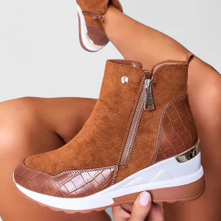 Novelle | Stivaletti ortopedici con zeppa alla caviglia, ergonomici ed eleganti da donna