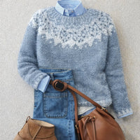 Ingrid | Nordic Fair-Isle Patterned Yoke Sweater