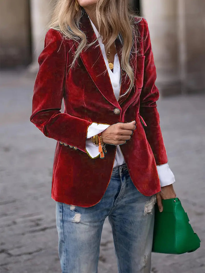Aurora | Blazer lussuoso da donna in velluto intramontabile