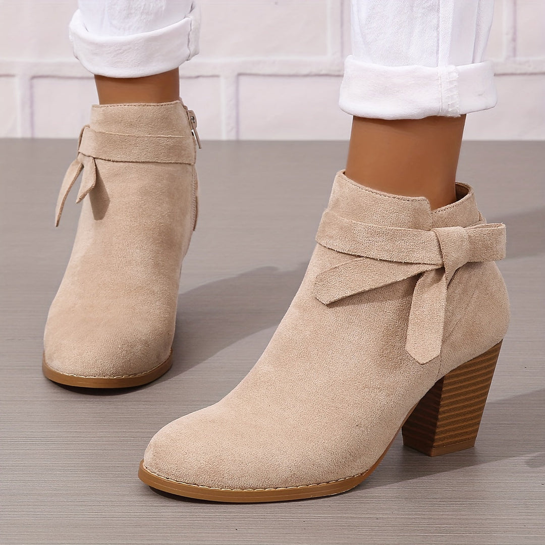 Velmira | Elegante Stiefeletten mit Blockabsatz für Damen