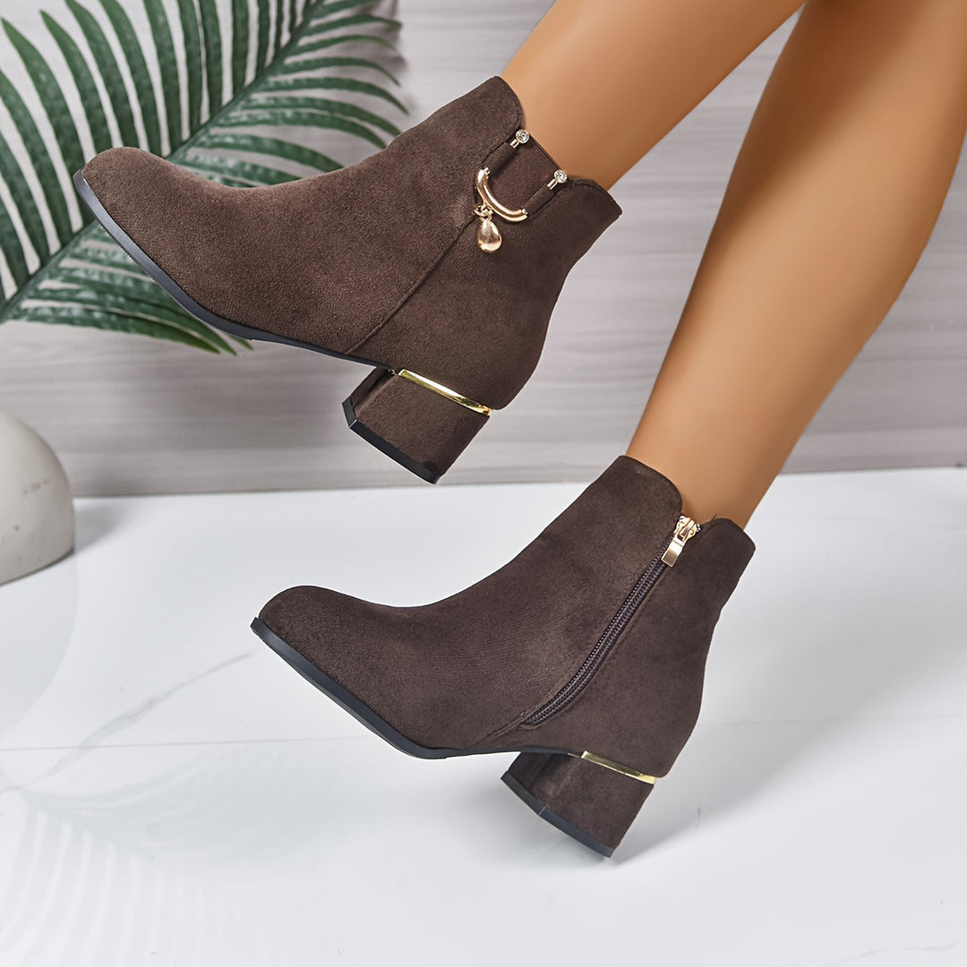 Darielle | Elegante Chelsea-Ankle-Boots für Damen mit Blockabsatz