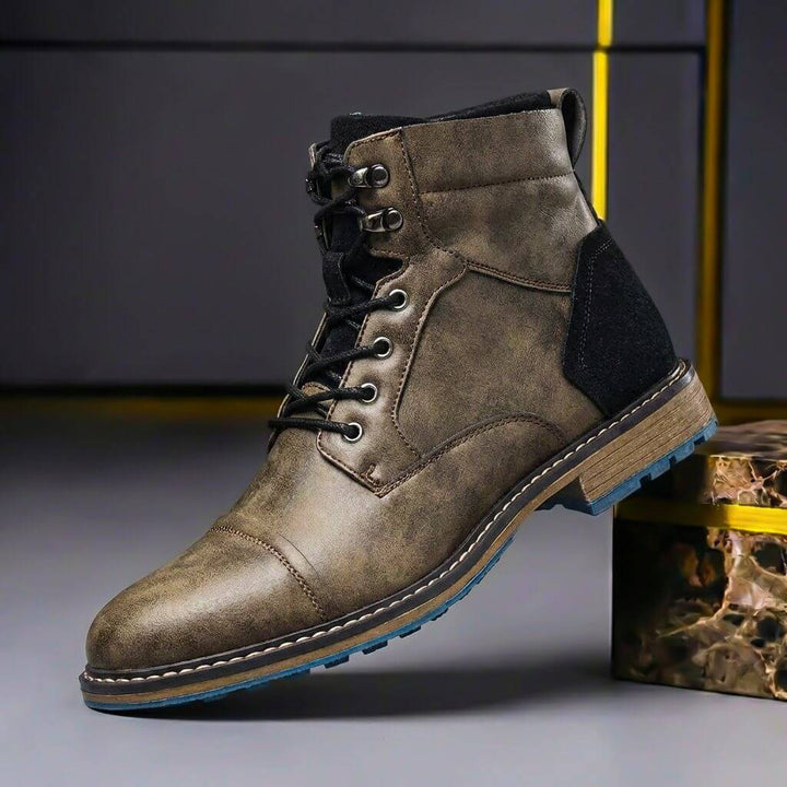 Rowan | Stivali vintage in pelle bicolore