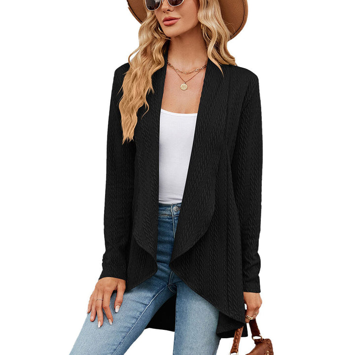 Thalina | Open-Front Long Lightweight Cardigan