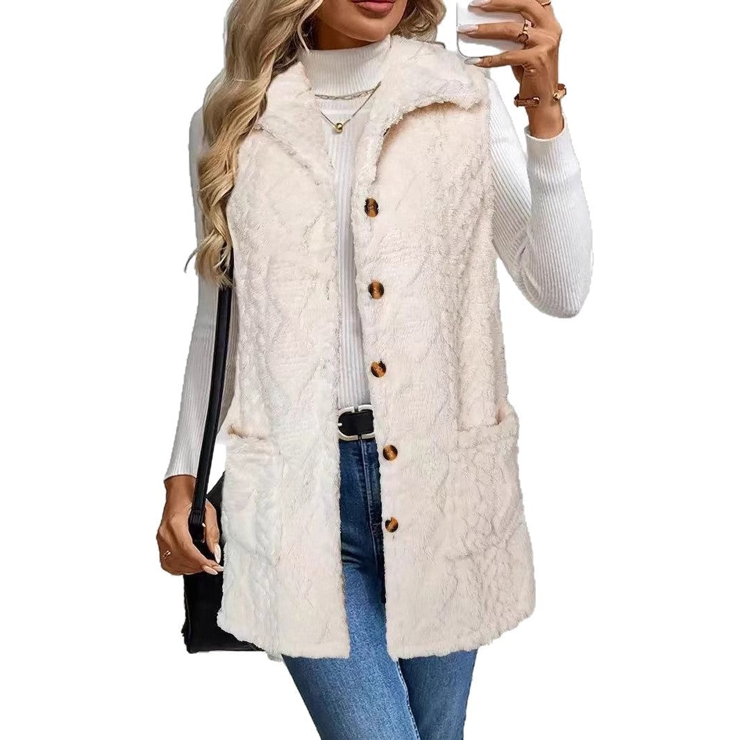 Seraphine | Elegante gilet da donna in pelliccia sintetica