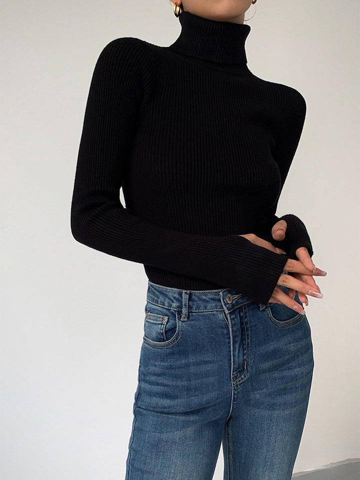 Marie | Ribbed Turtleneck Sweater for Women