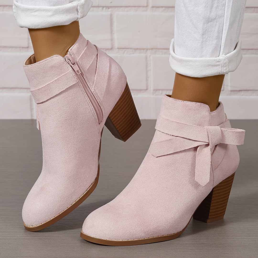 Velmira | Elegante Stiefeletten mit Blockabsatz für Damen