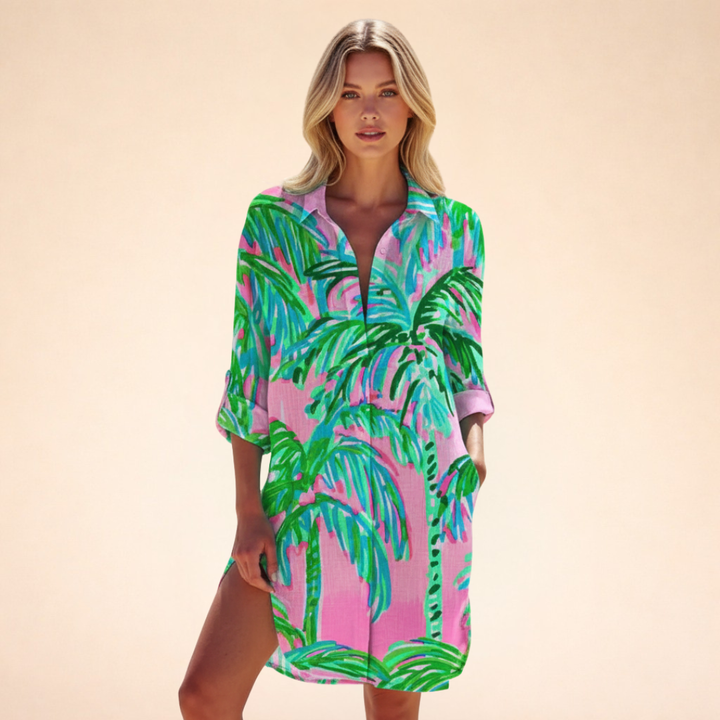 Liora | Stylisches Hemdblusenkleid für den Sommer