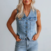 Marielle | Tailored Denim Vest