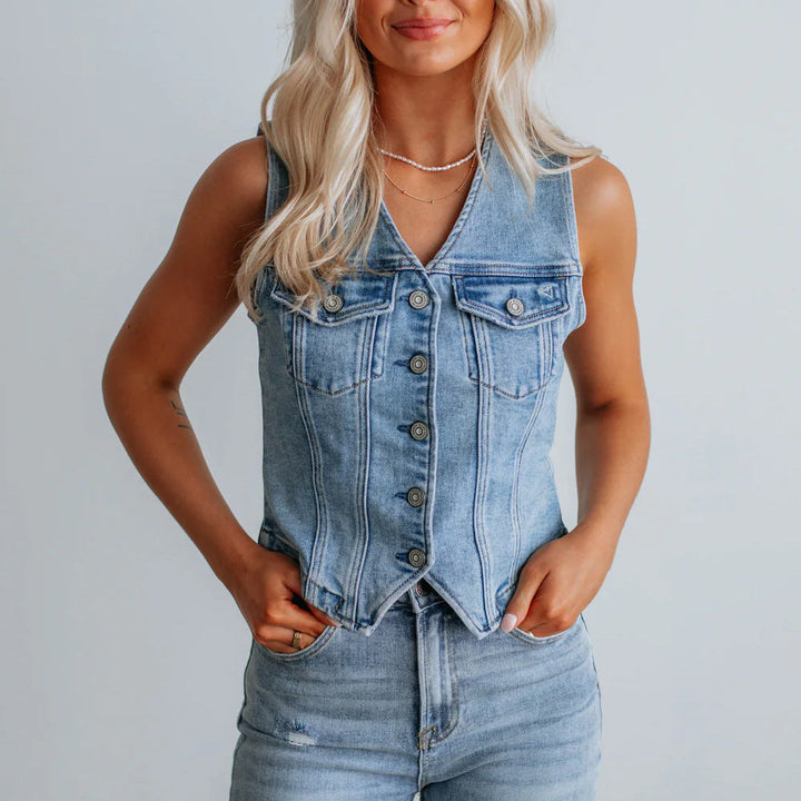Marielle | Tailored Denim Vest