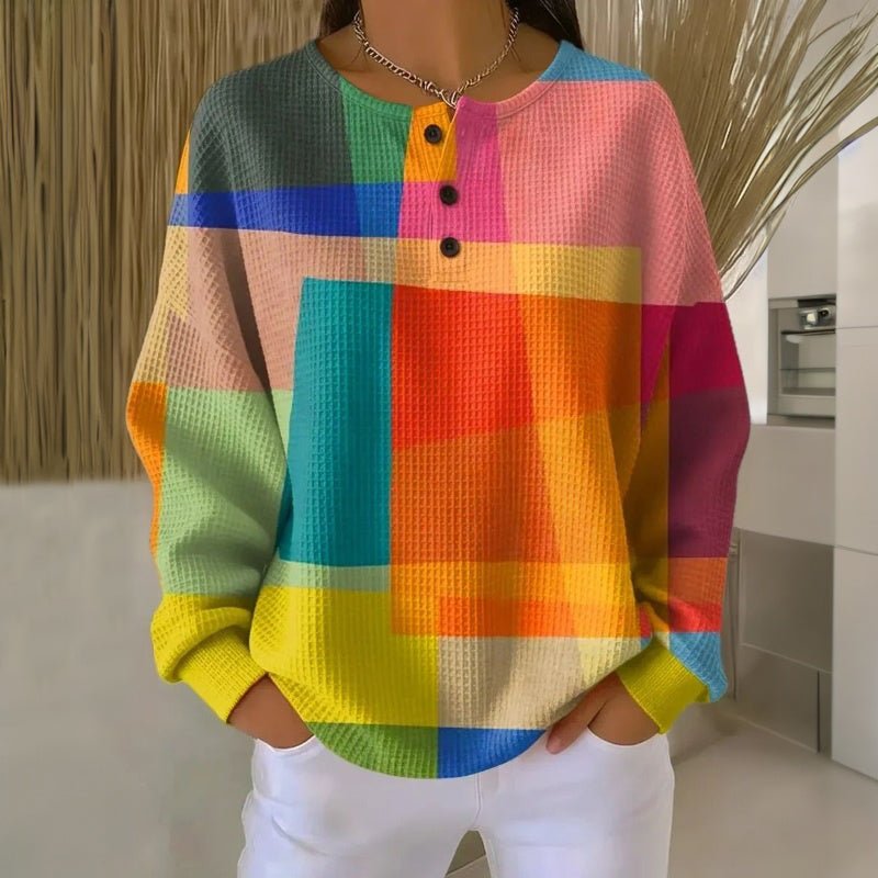 Vivid | Vintage Sweatshirt – Colorful Casual Style for Women