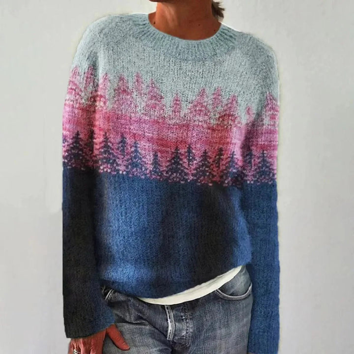 Sienna | Retro Striped Knit Sweater