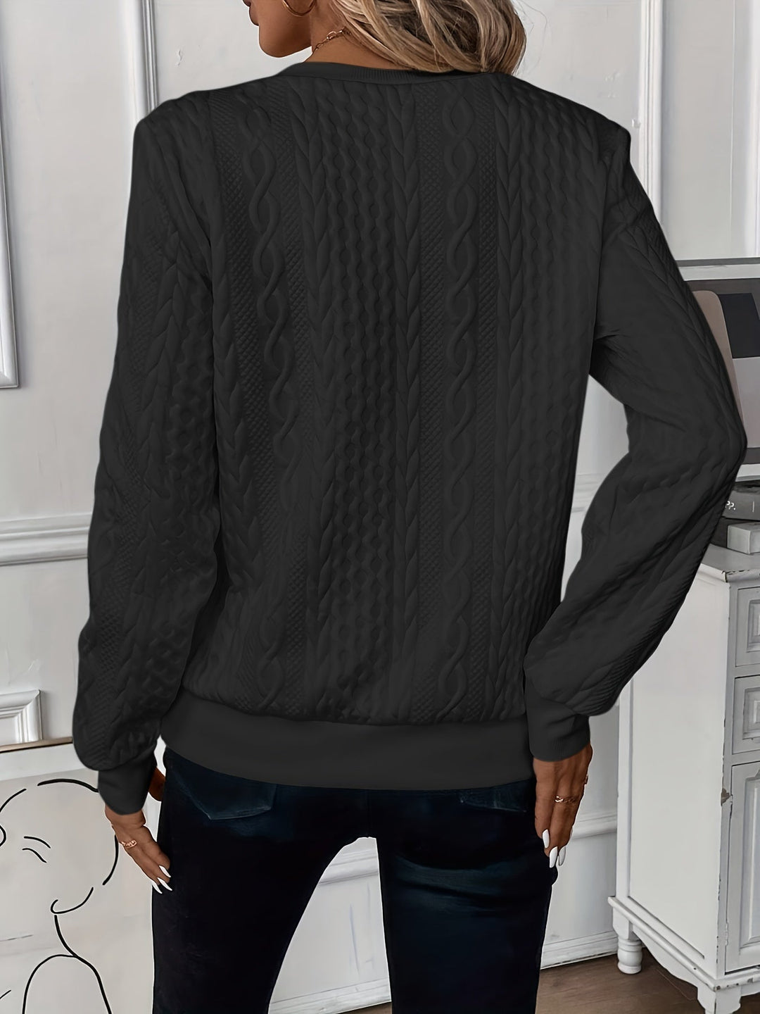 Aurelia | Cable Knit Zip-Up Sweater