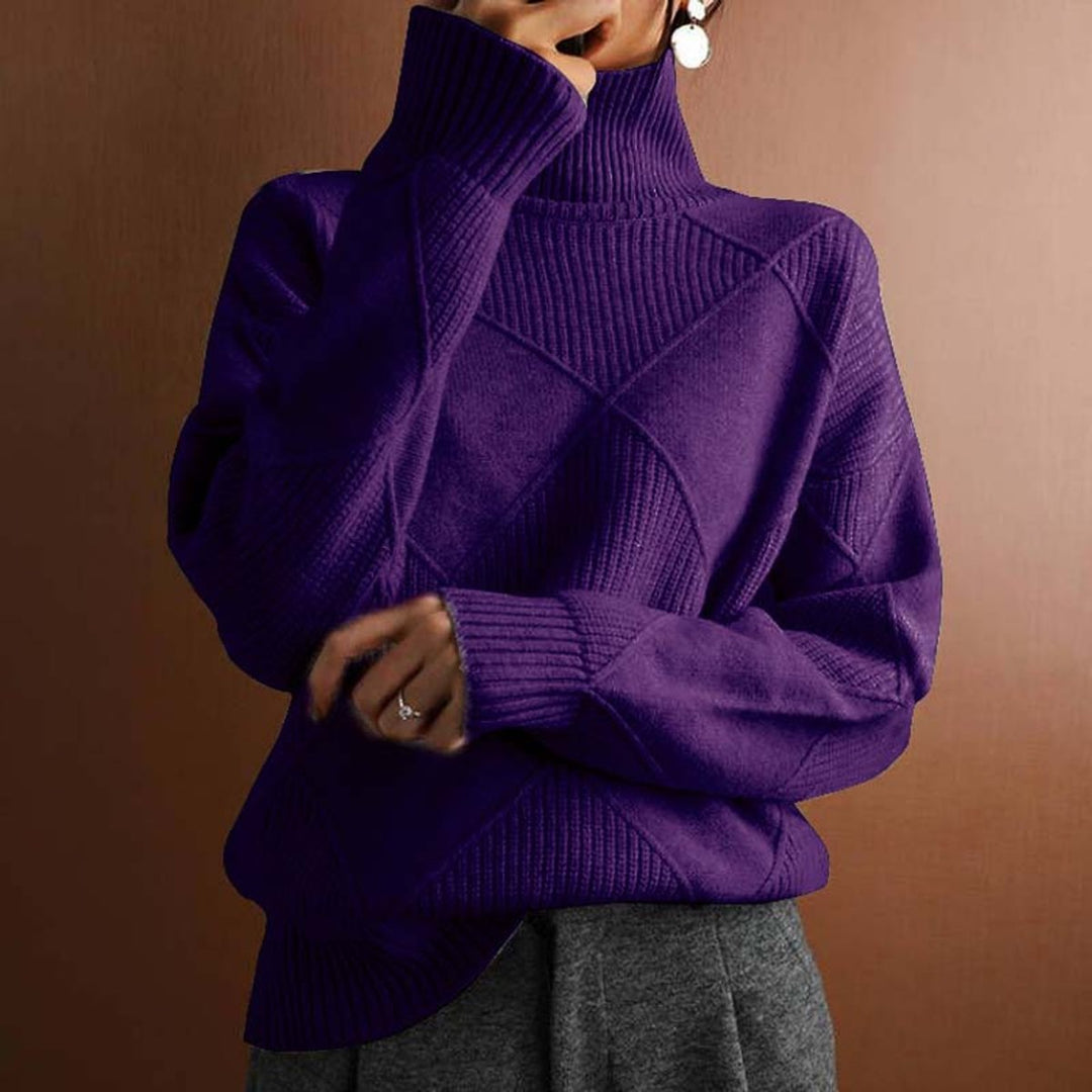 Greta | Turtleneck Sweater – Casual Knit Style for Women