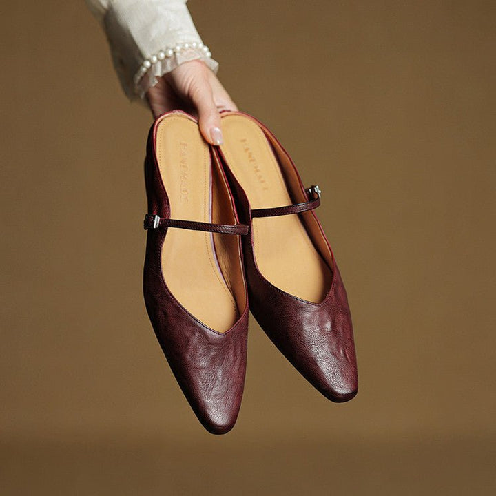 Valerisse | Mules in pelle con punta affusolata