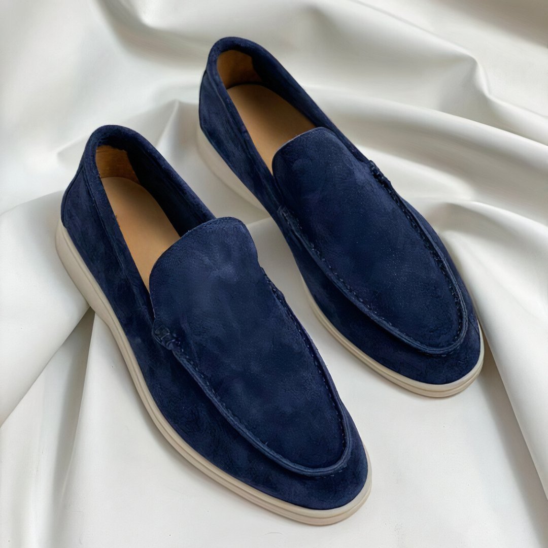 Madeleine | Hochwertige Damen-Loafer aus Kalbsveloursleder