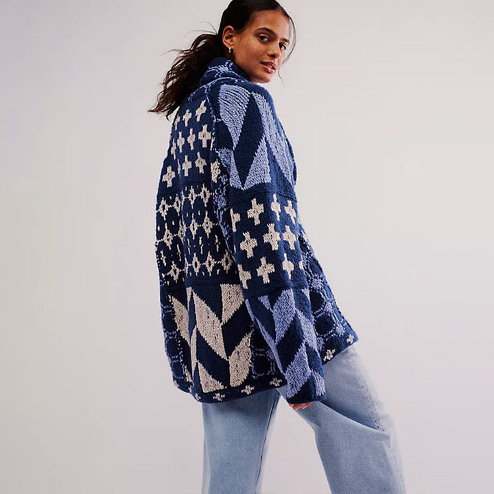 Noelle | Oversized Button Knit Cardigan