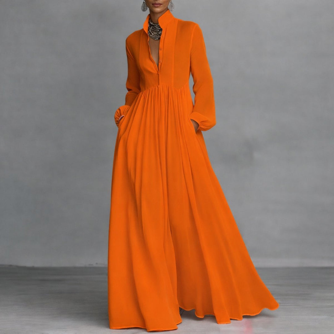 Sorelle | Elegantes fließendes A-Linien-Maxikleid