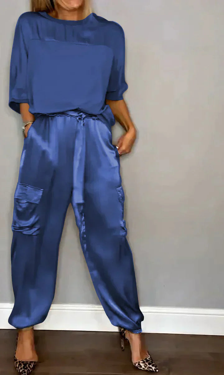 Vivienne | Completo elegante a due pezzi in raso