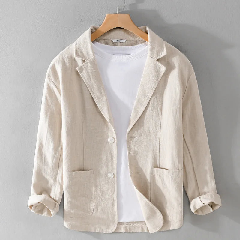 Terran | Lässiger Blazer mit entspannter Passform in Erdtönen für Herren