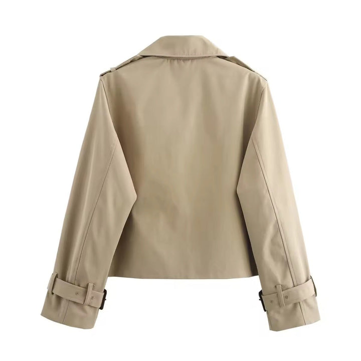 Celeste | Trench corto doppiopetto elegante da donna