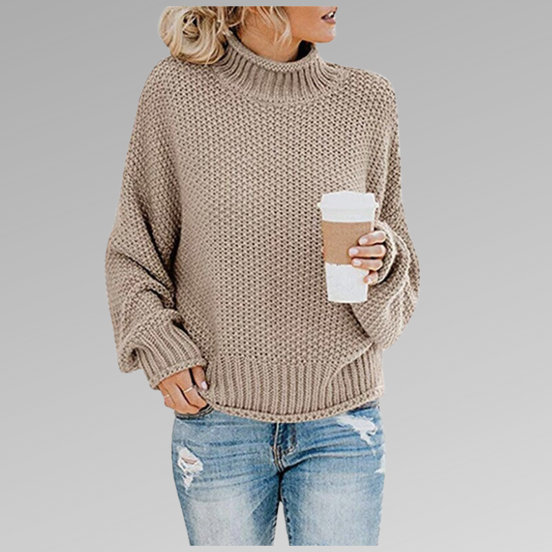 Victoria | Strickpullover mit hohem Kragen
