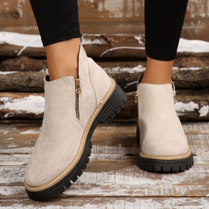 Lerelle | Schicke Wildleder-Plateau-Stiefeletten für Damen